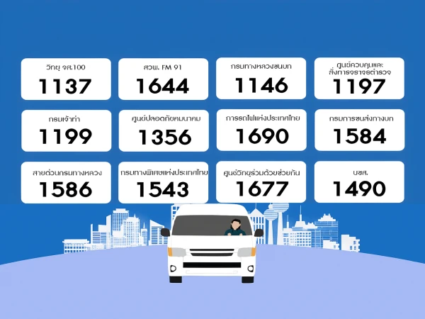 รวมเบอร์โทรช่วยเหลือฉุกเฉิน ด้านการเดินทาง และทางด้านการแพทย์
